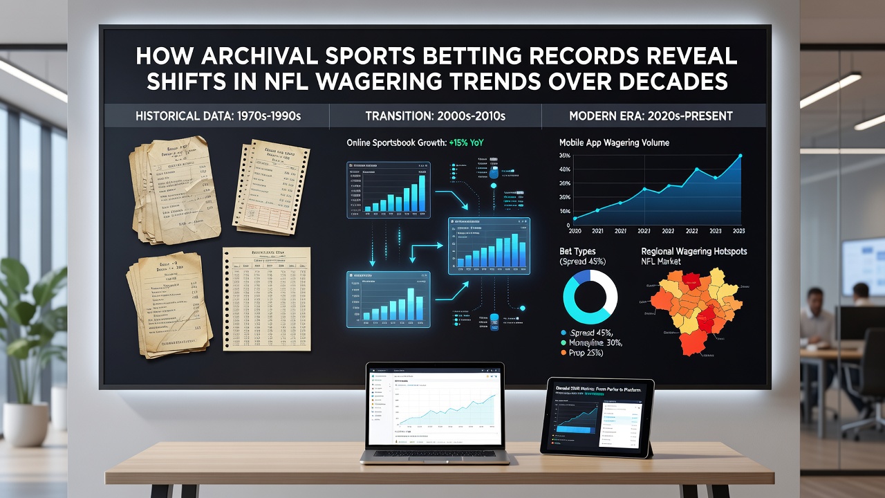 Modern sports betting terminal displaying NFL game odds and live wagering options
