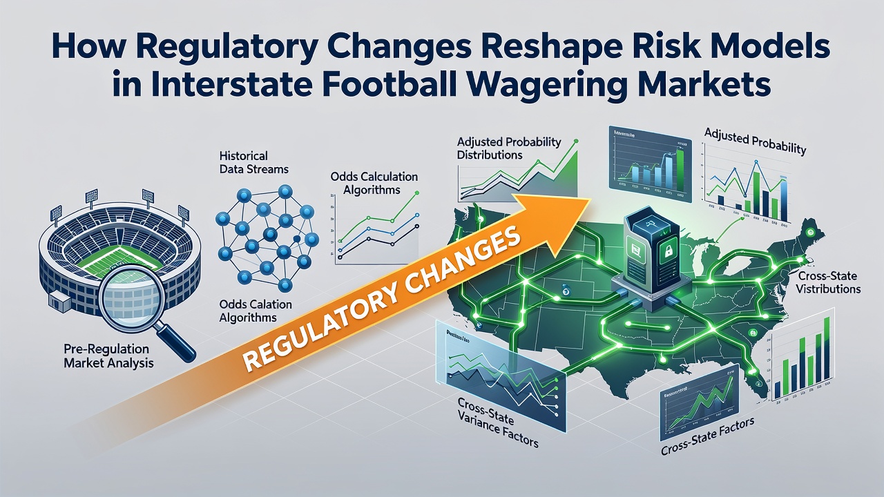 Analysts reviewing compliance dashboards and interstate betting flow maps on large screens