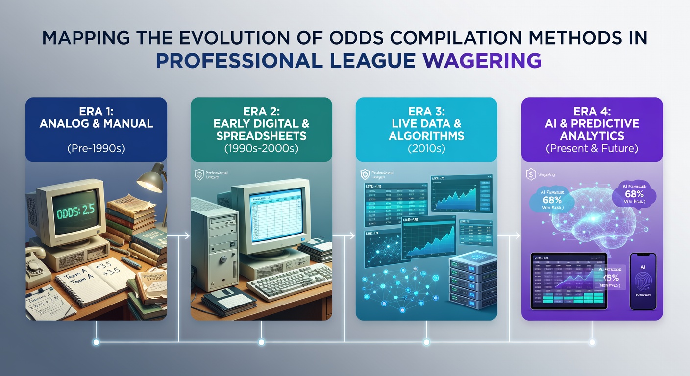 Historical and modern odds compilation tools side by side in a professional wagering environment