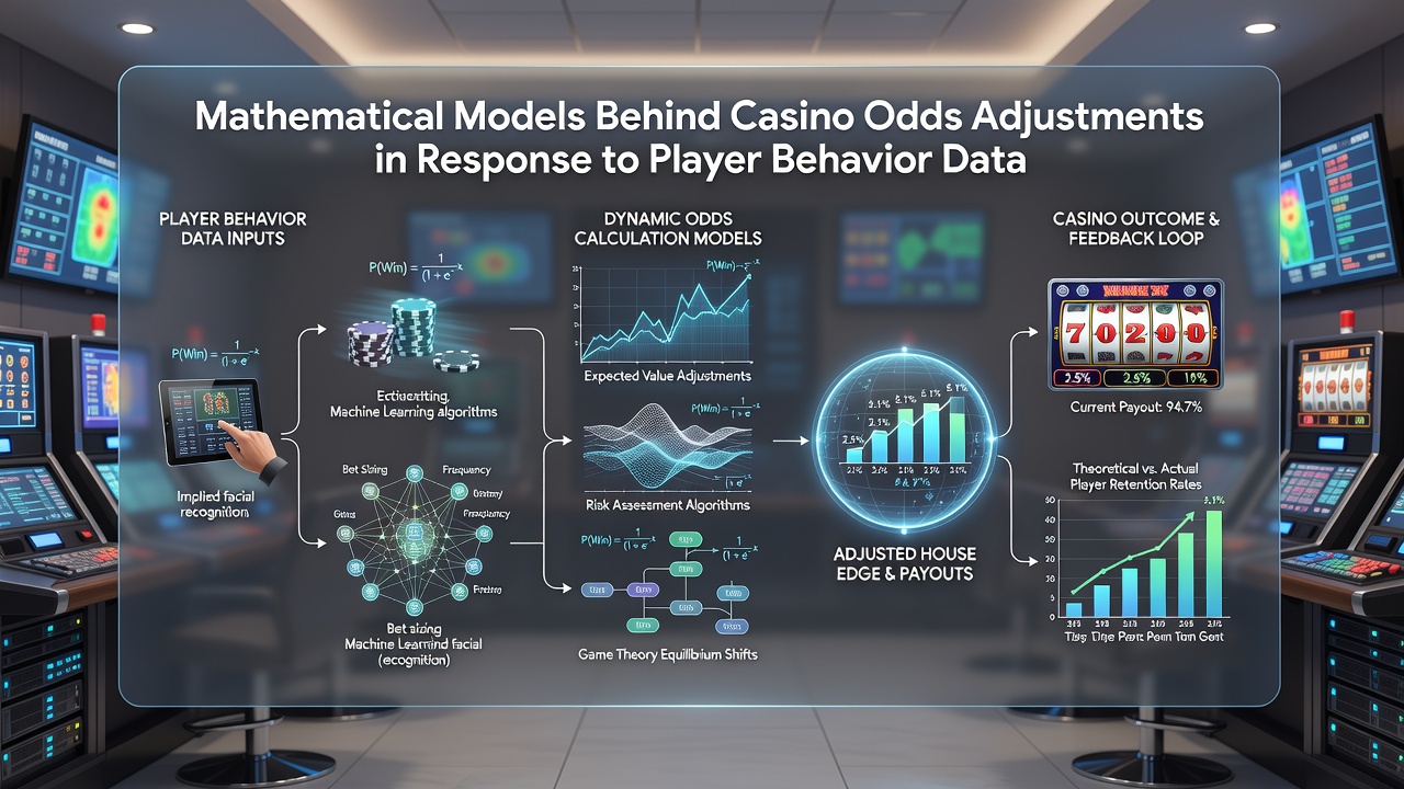 Illustration of algorithmic processes for real-time odds recalibration in gaming environments