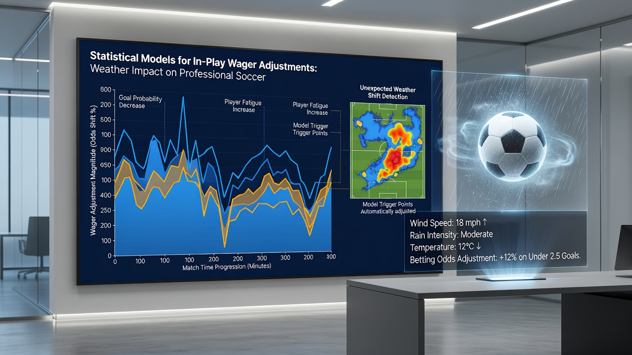 Data visualization of weather impacts on professional football wagering statistics